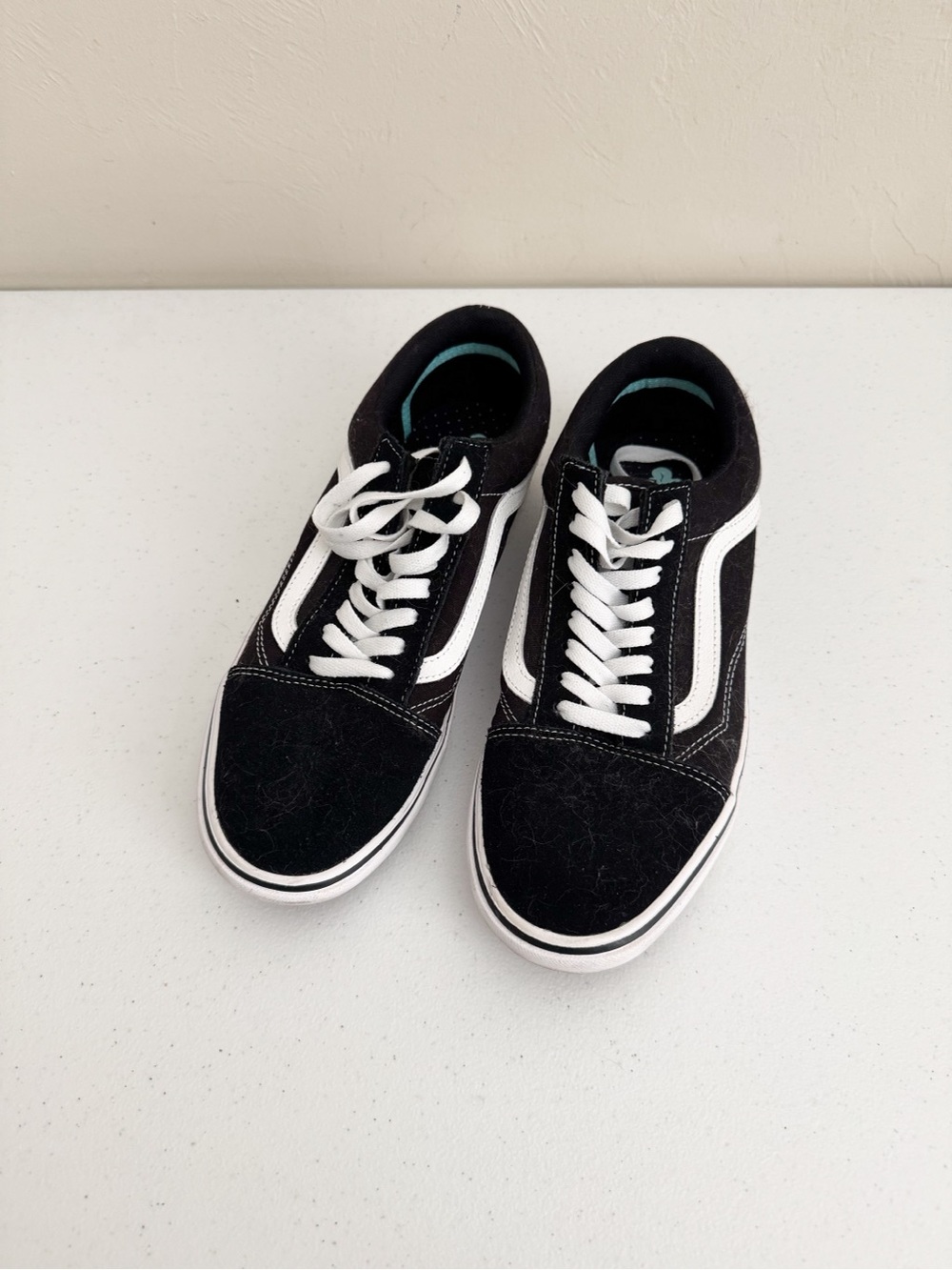Vans Classic Black and White Skate Comfy Cush Sneakers - Men or Women